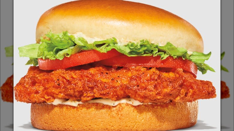 Burger King spicy crispy chicken sandwich