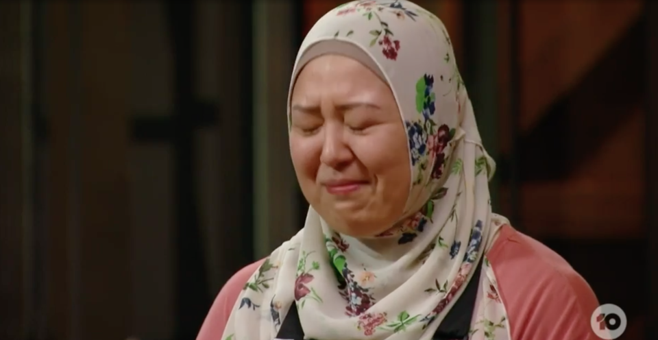 MasterChef's Amina crying