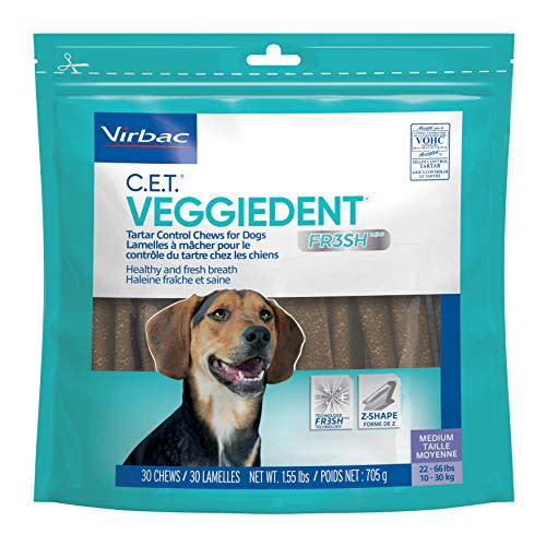Virbac CET Veggiedent FR3SH Tartar Control Chews (Amazon / Amazon)