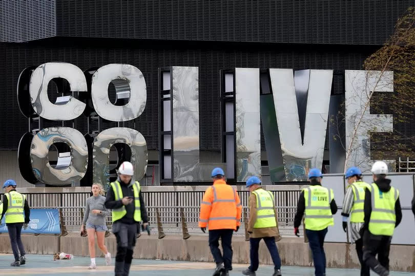 The finishing touches -Credit:Sean Hansford | Manchester Evening News