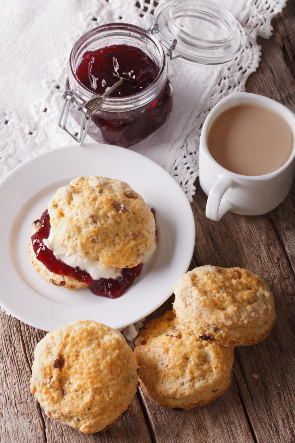 Do you put jam or cream on your scone first? Photo: Getty Images