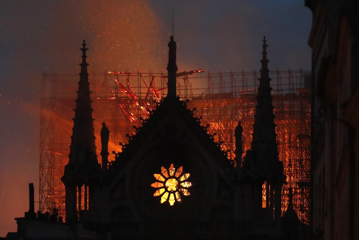 A crypto donation drive to help fund the Notre Dame restoration effort has raised just $1,000. | Source: AP Photo/Thibault Camus