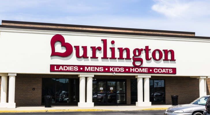 photo of a Burlington coat factory store