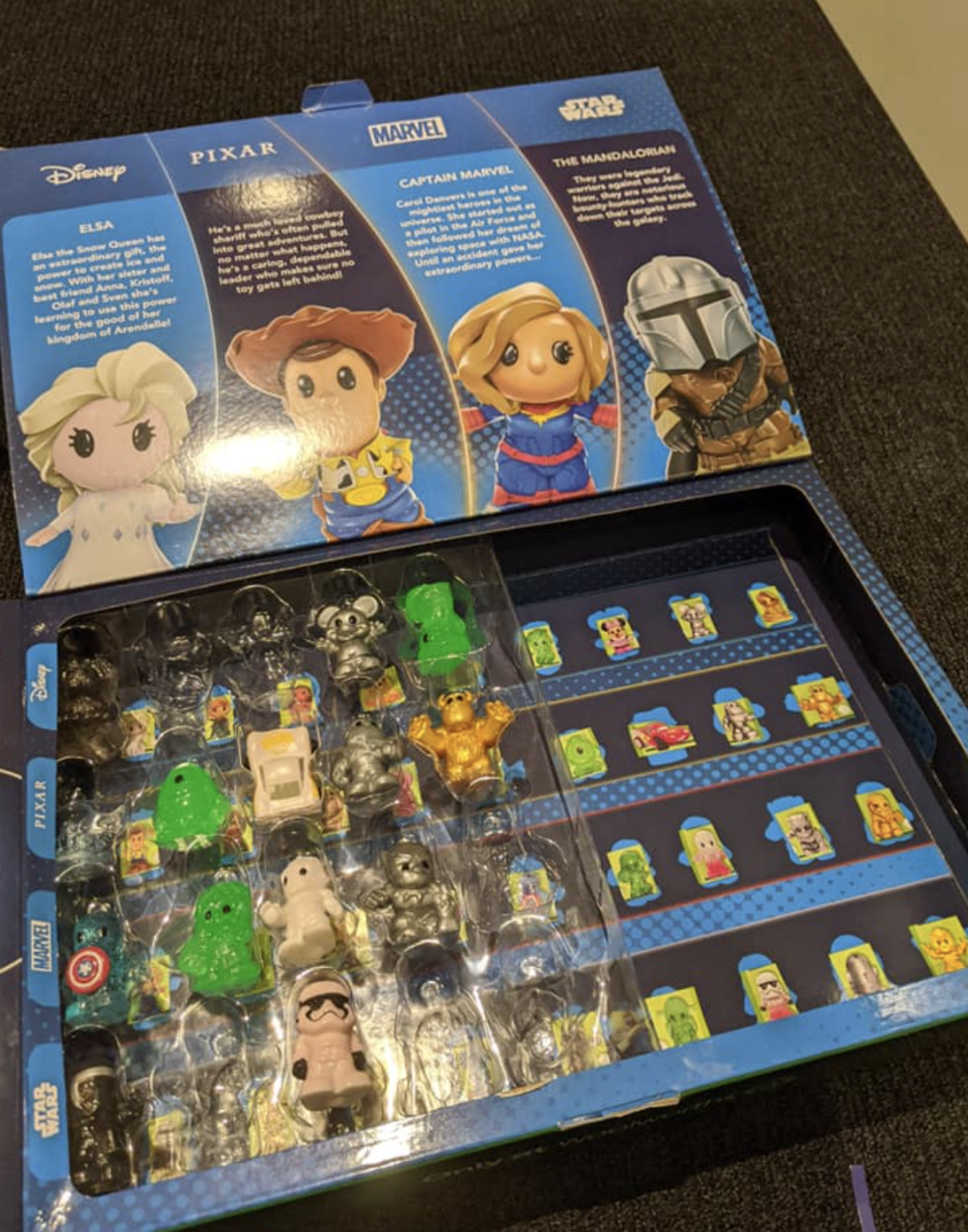 Ooshies pictured in a collector's box.