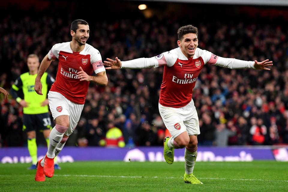 Torreira scored his second goal in six days to secure victory over Huddersfield: Getty Images