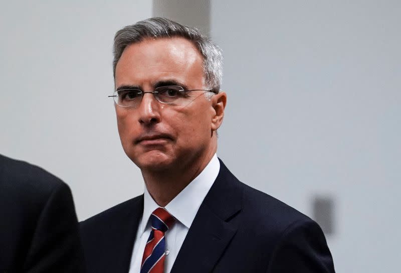 FOTO DE ARCHIVO: Pat Cipollone durante la reunión con el Comité Selecto sobre los hechos del6 de enero, en el edificio O'Neill House Office en Washington