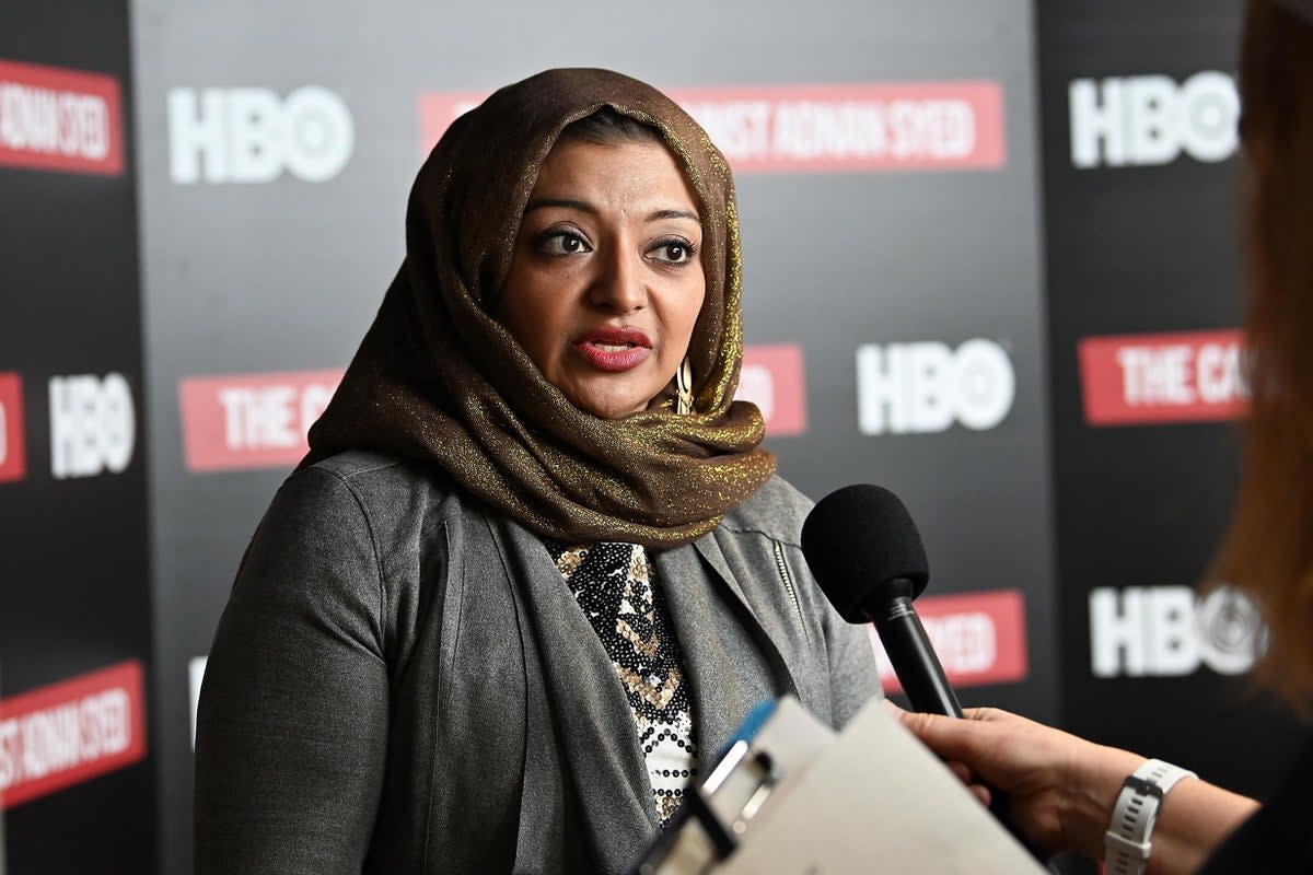 Rabia Chaudry, who introduced Koenig to Adnan’s case, is convinced of his innocence (Getty)