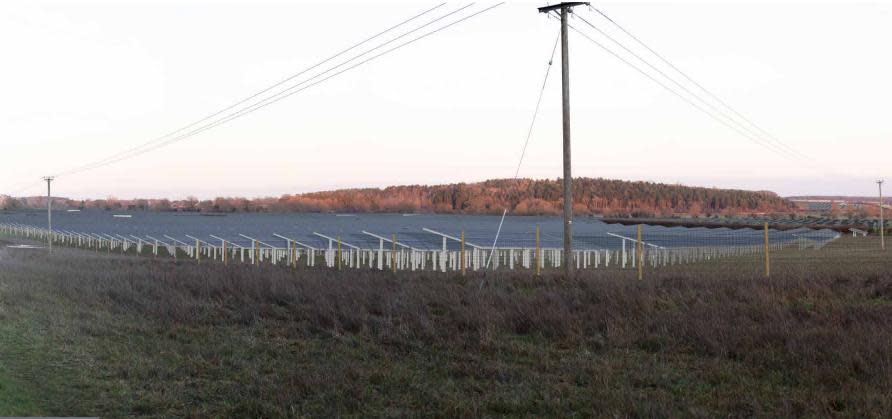 Oxford Mail: A visualisation of the Botley West Solar Farm near the Blenheim estate