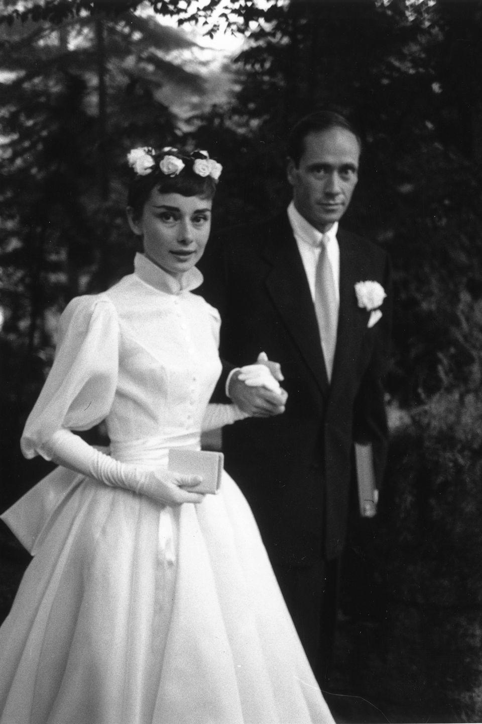 1954: Audrey Hepburn and Mel Ferrer