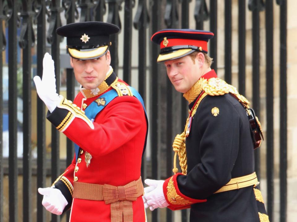 prince harry prince william wedding