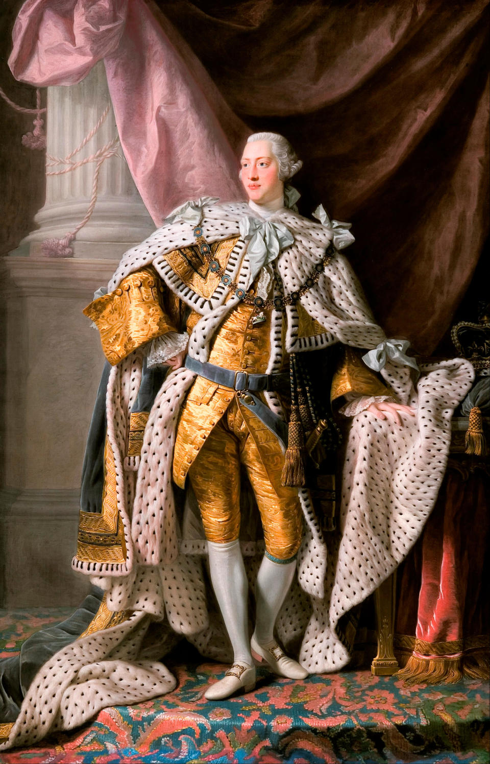 King George III in coronation robes