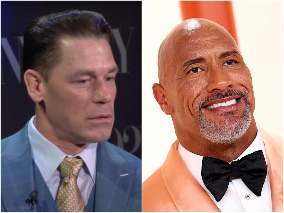 John Cena says he was 'short-sighted and selfish' in Dwayne Johnson feud