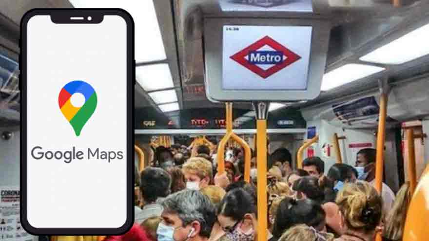 Google Maps te informa si hay aglomeraciones en el transporte público de pasajeros.