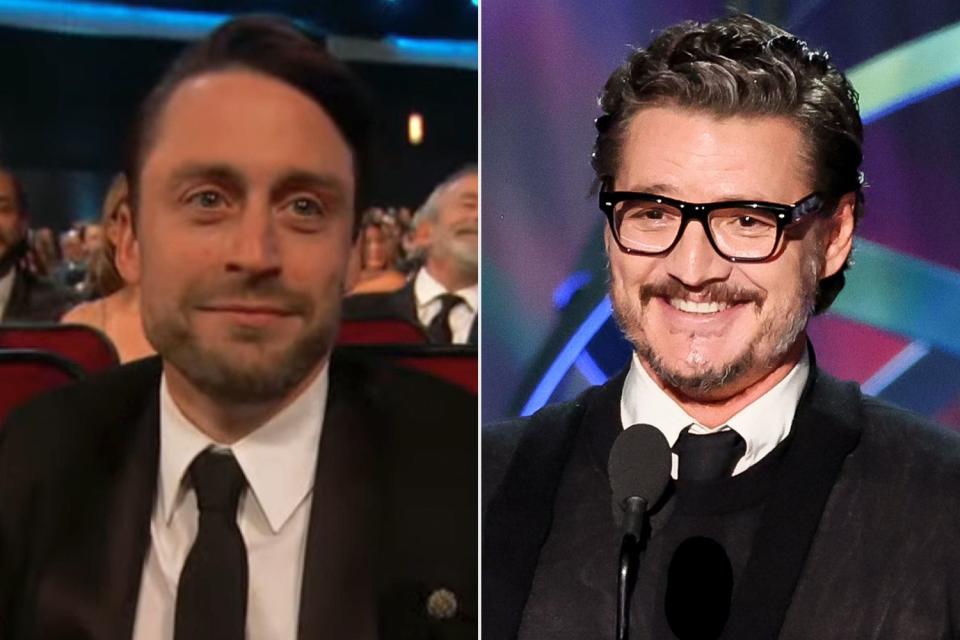 <p>FOX; Christopher Polk/Variety via Getty</p> Kieran Culkin (left) and Pedro Pascal at the 75th Primetime Emmy Awards