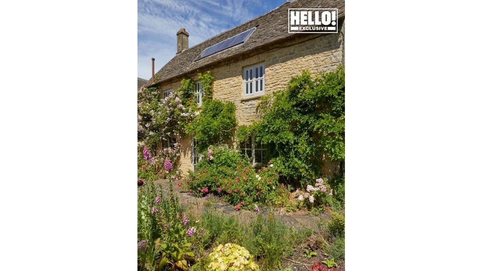 Exterior shot of Blur star Alex James's farmhouse in Kingham, Oxfordshire