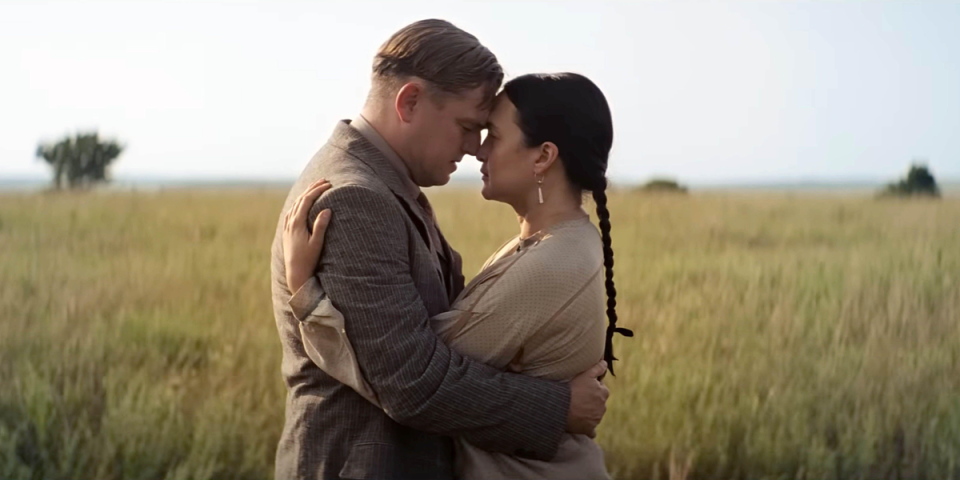 Leonardo Di Caprio and Lily Gladstone in Killers of the Flower Moon (Alamy Stock Photo)