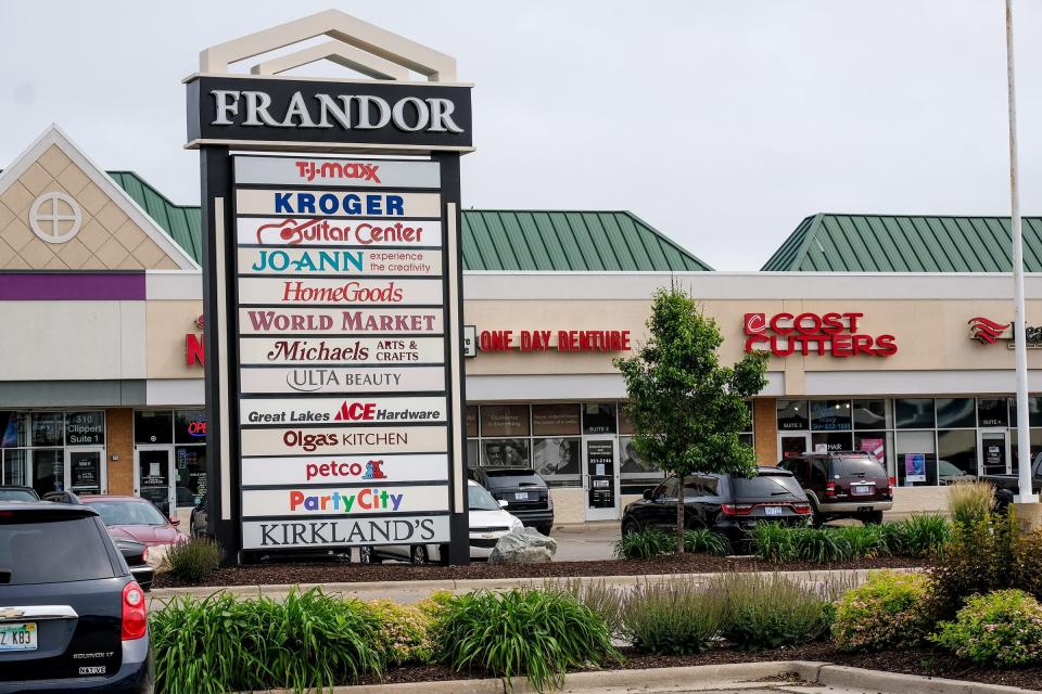 Frandor Shopping Center is located alongside U.S. 127 between East Michigan Avenue and East Saginaw Street.