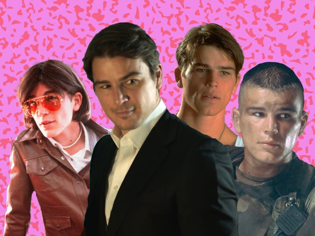 Josh Hartnett in ‘The Virgin Suicides’, ‘The Fear Index’, ‘Pearl Harbor’ and ‘Black Hawk Down' (Shutterstock/Sky/Sony/iStock)