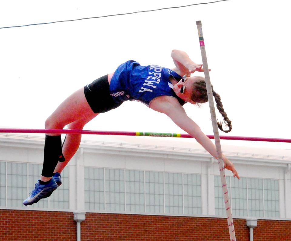 Chippewa's Izzy Lattea won the girls pole vault at 9 feet, 8 inches.