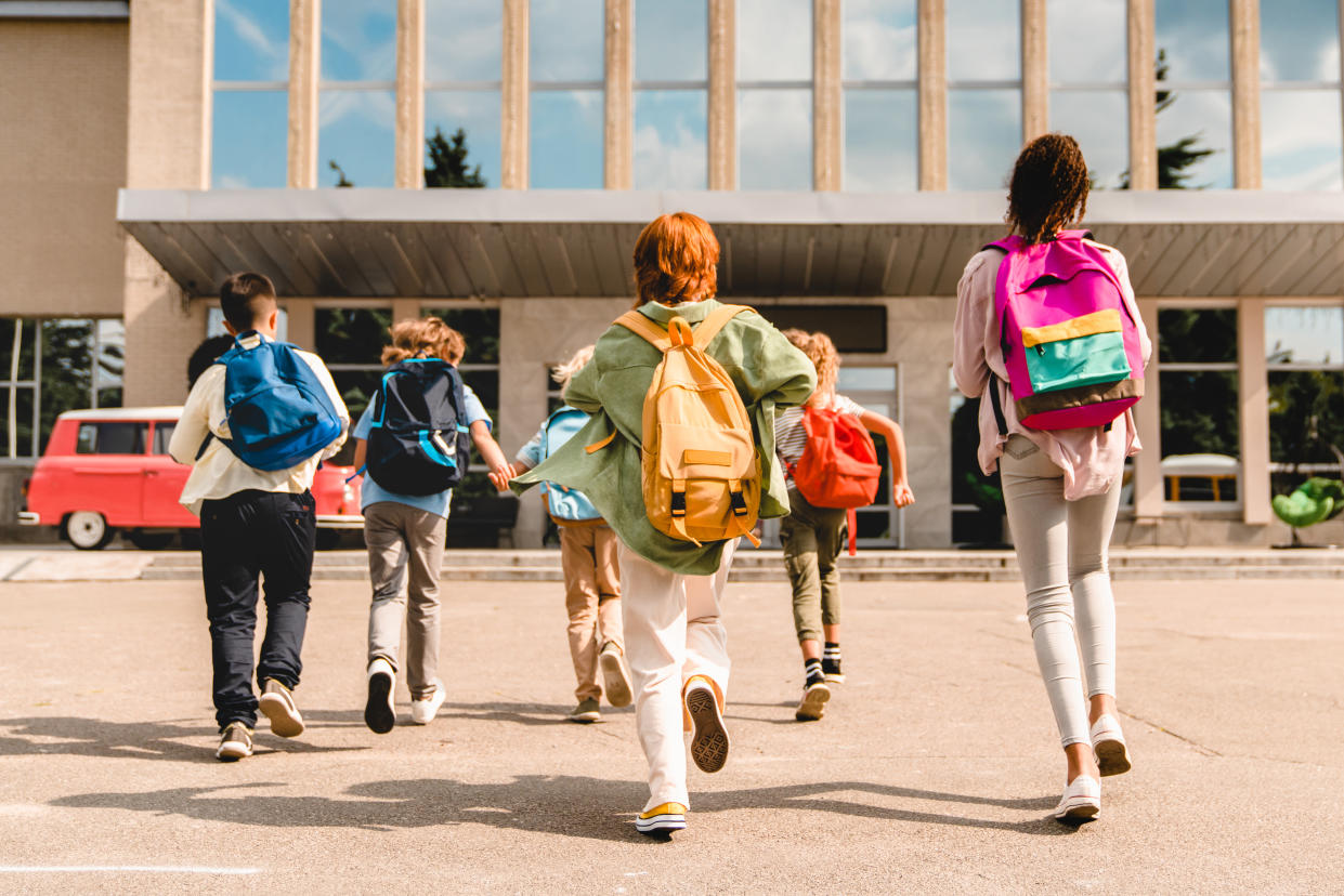 As kids head back to school, experts say it's important for parents to address any worries they have about school shootings. (Photo: Getty Creative)