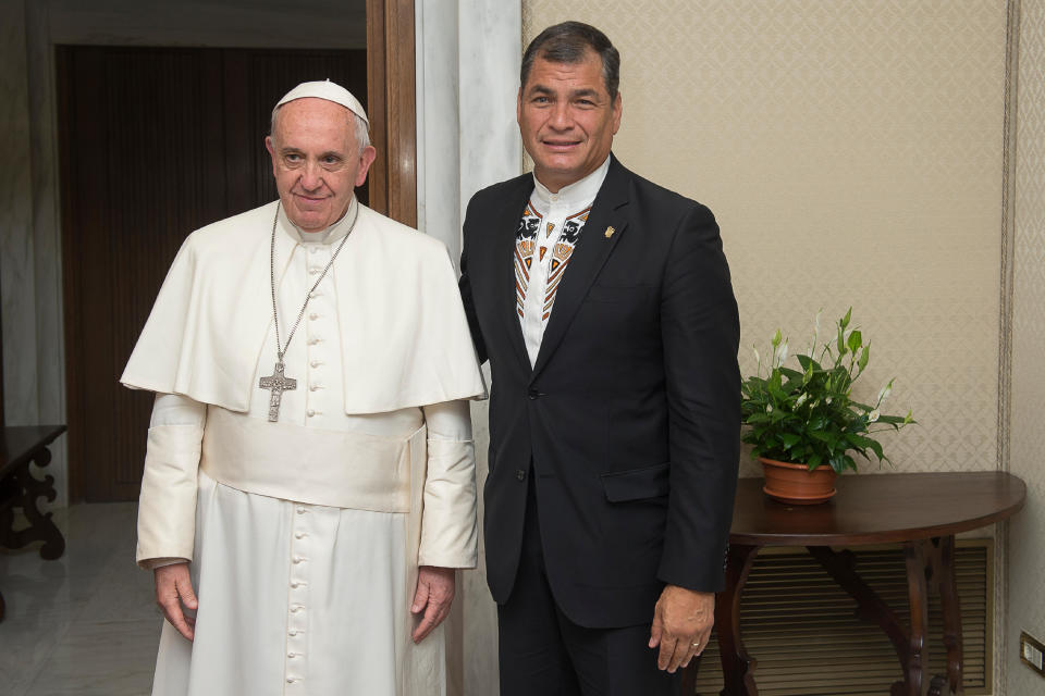 Francisco ha multiplicado sus encuentros con líderes latinoamericanos en los últimos meses (Osservatore Romano/AFP/Archivos)