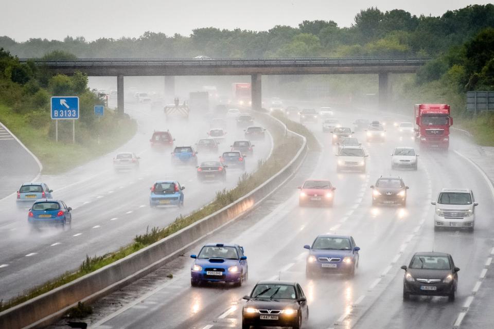 Motorists have been warned to expect heavy traffic and rainy conditions on bank holiday Monday (Ben Birchall/PA) (PA Archive)