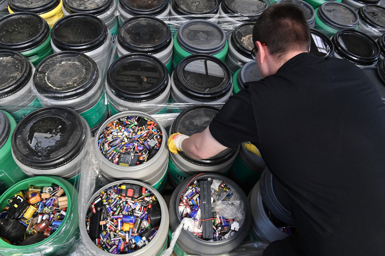 Battery Recycling Carmen Jaspersen/picture alliance via Getty Images