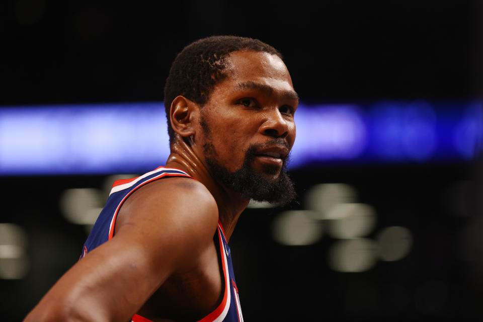 Kevin Durant reportedly requested a trade from the Brooklyn Nets on June 30. (Mike Stobe/Getty Images)