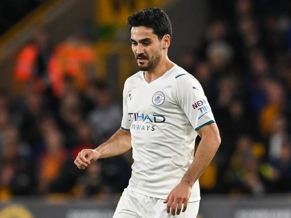 Ilkay Gündogan, hier während eines Spiels mit seinem Verein Manchester City, hat geheiratet. (Bild: imago images/News Images)