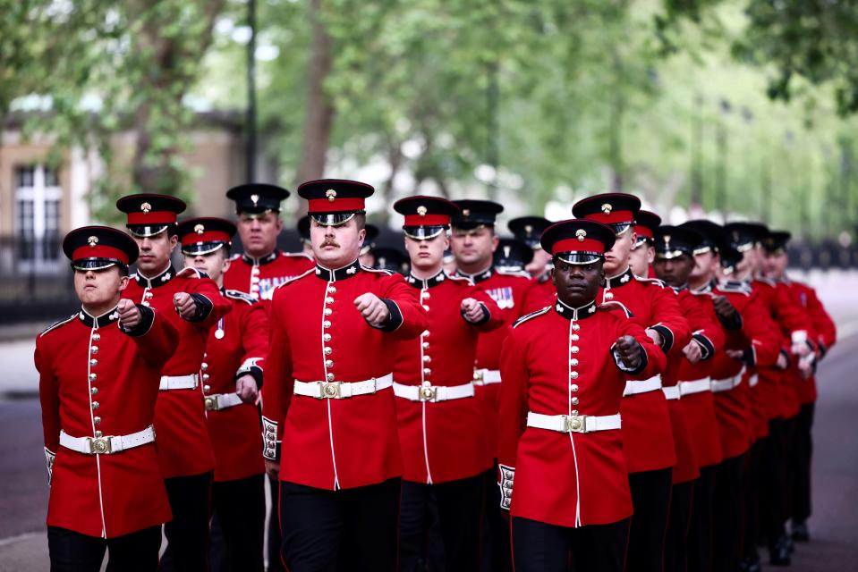 trooping the colour guards