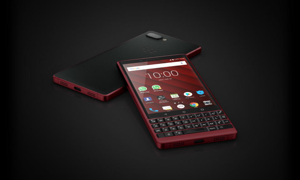 The BlackBerry KEY2 Red Edition lands in the US today with double the storageout of the box (128GB)