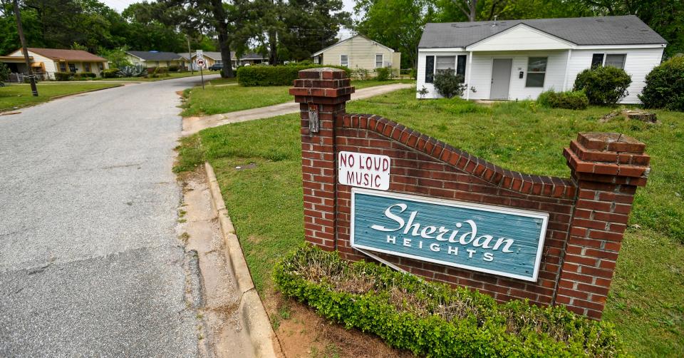 The Sheridan Heights neighborhood in Montgomery, Ala., on Wednesday April 13, 2022.