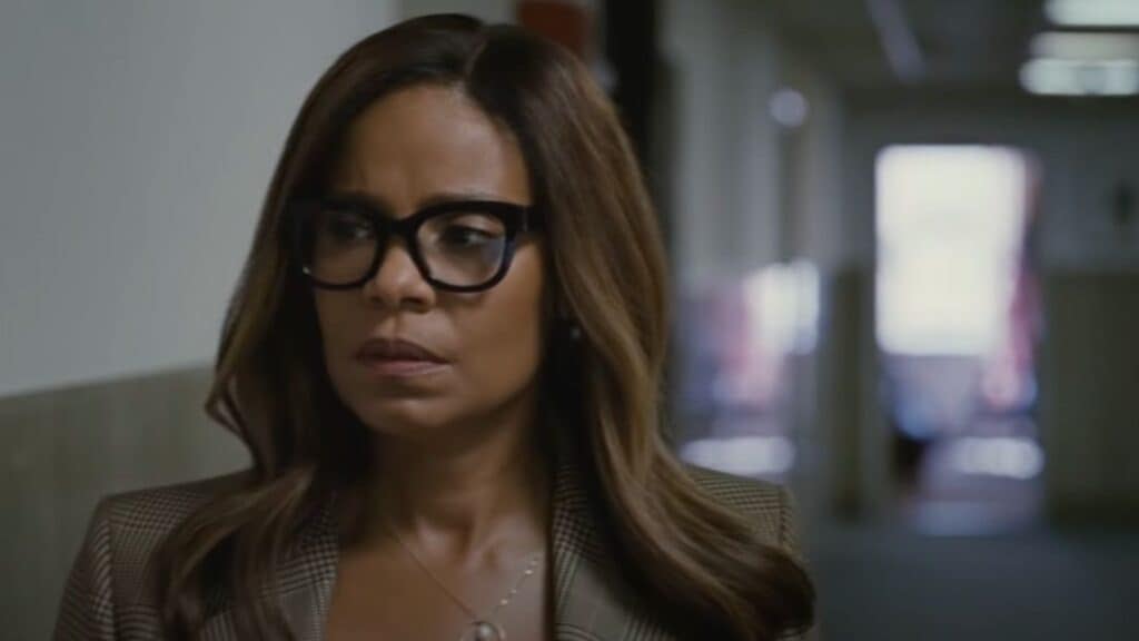 Sanaa Lathan as Lisa Arthur in “Succession.” (Credit: HBO)