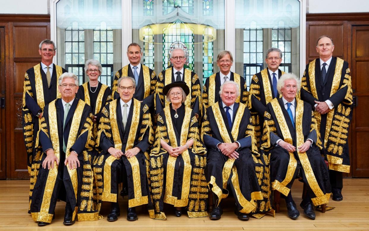 Lord Kerr with the Supreme Court judges 2017  - UK Supreme Court/Kevin Leighto 