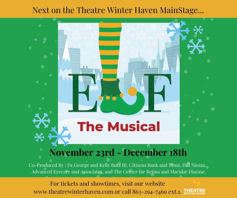 ''Elf the Musical'' presented by Theatre Winter Haven