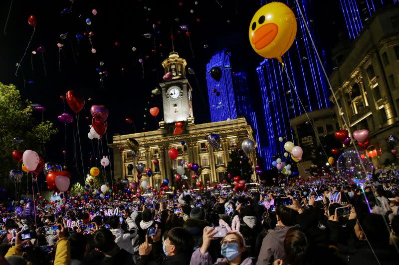 New Year's Eve celebrations in Wuhan