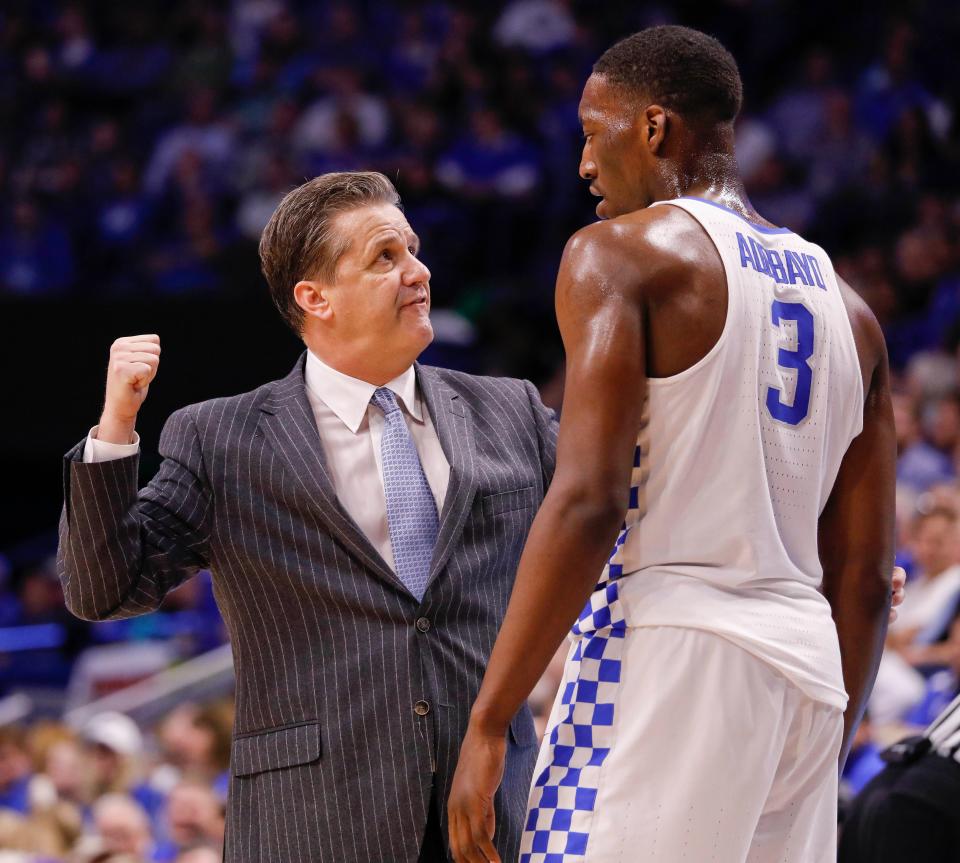 Bam Adebayo played one season for John Calipari at Kentucky before he was drafted by the Heat in 2017.