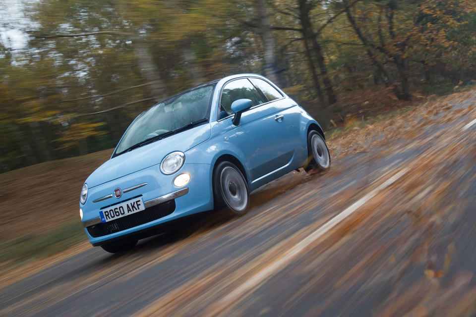 <p>In 2010, Fiat gave its cute city car the Twinair: a tiny two-cylinder turbo motor. It claimed this unique proposition could achieve excellent fuel economy of <strong>69.5mpg</strong>, but you’ll prefer to enjoy its unique character. Despite making just 82bhp, it’s quite nippy in town (although it does take 11sec to get from 0-62mph), and the 500C landaulet allows you to hear both cylinders in all their glory.</p>