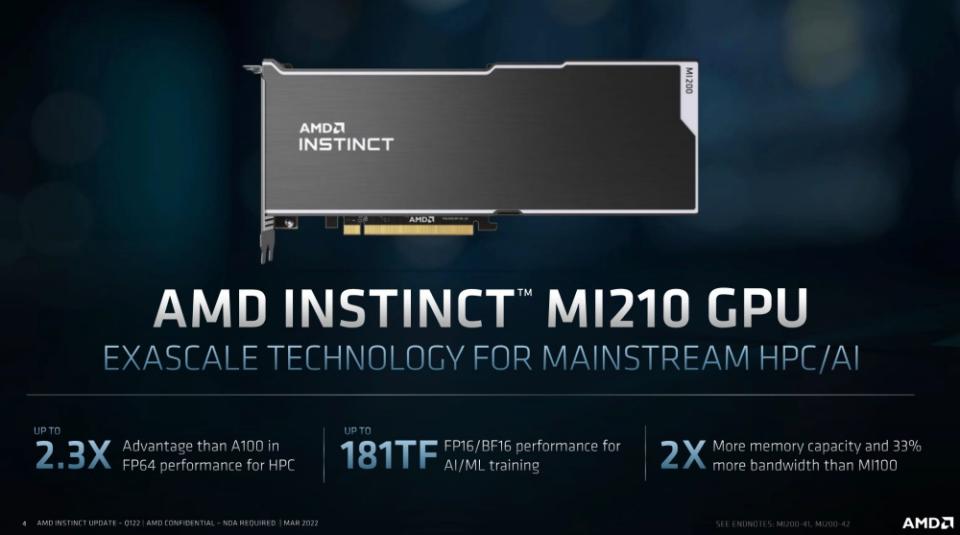 AMD正式推出Instinct MI200系列GPU，推動性價比更高的加速算力表現