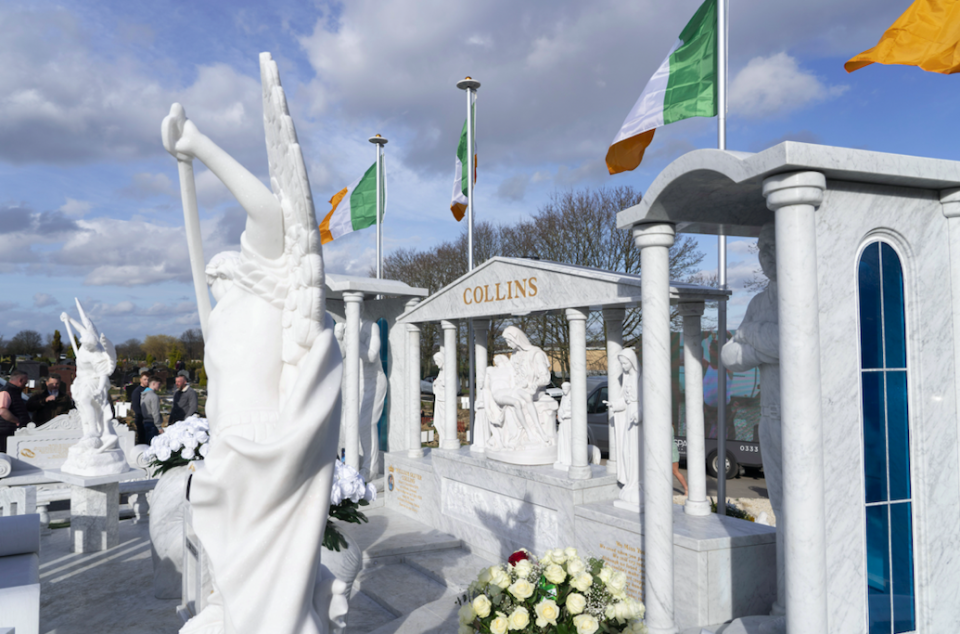 Council bosses have revealed that the headstone had been erected 'without permission'. (SWNS)