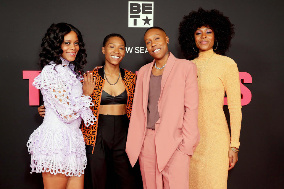 <p>Christina Elmore, Jonica T. Gibbs, Lena Waithe and Gabrielle Graham attend the <em>Twenties</em> season 2 screening at City Market Social House on Oct. 11 in L.A.</p>