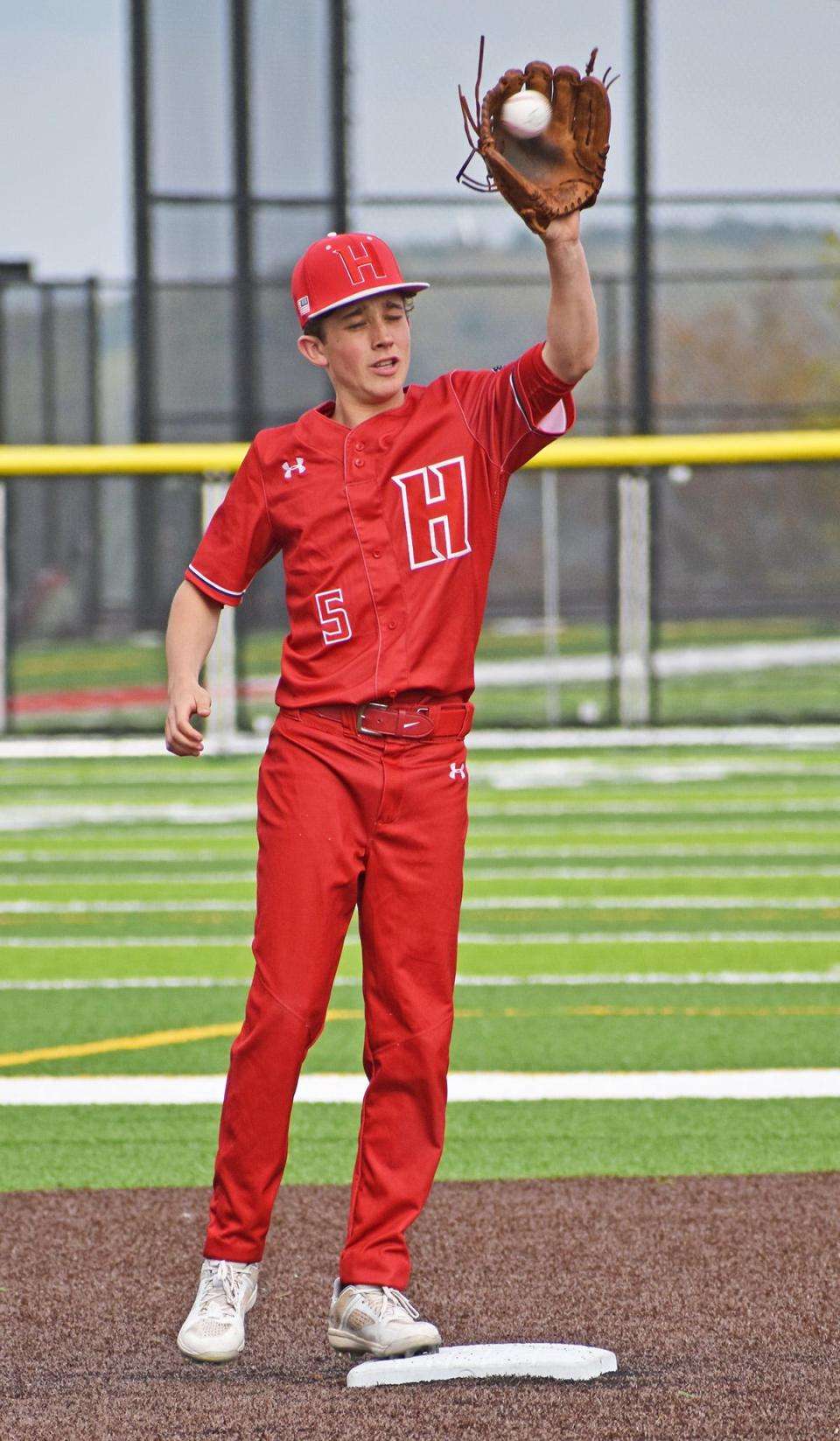 Senior second sacker Jack Esiele has been solid defensively all season for Honesdale in Lackawanna League baseball action.