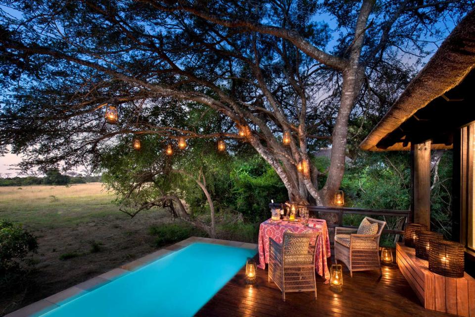 Private plunge pool at andBeyond Phinda Vlei lodge, voted one of the best Africa Safari Lodges