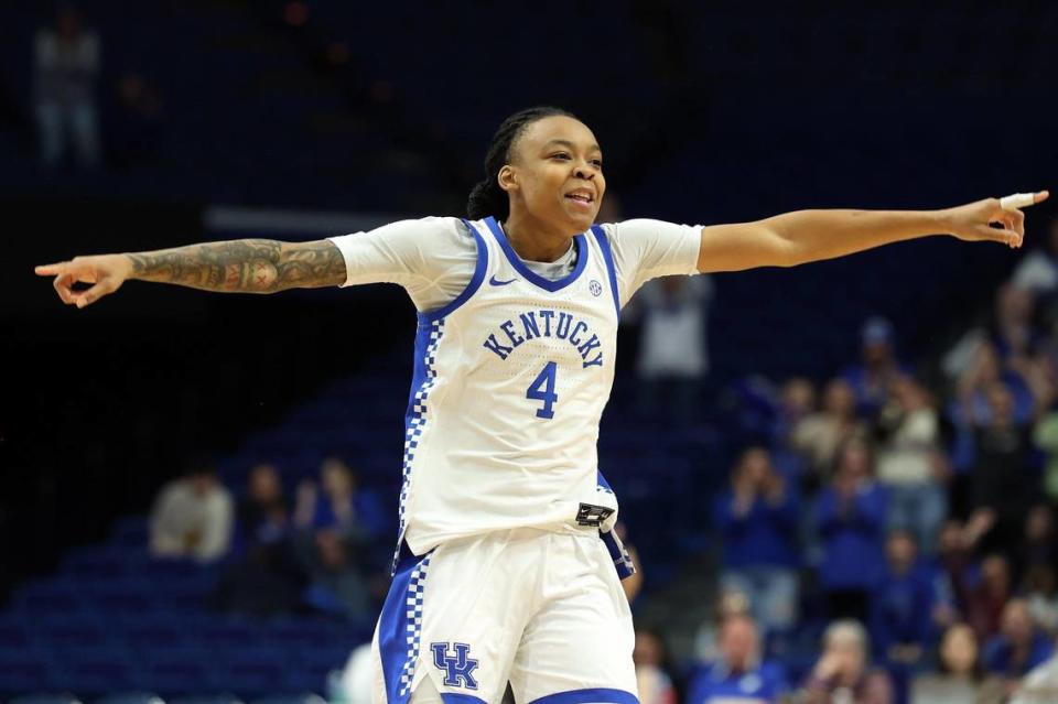 Eniya Russell transferred to Kentucky from South Carolina and now could be on the move again.