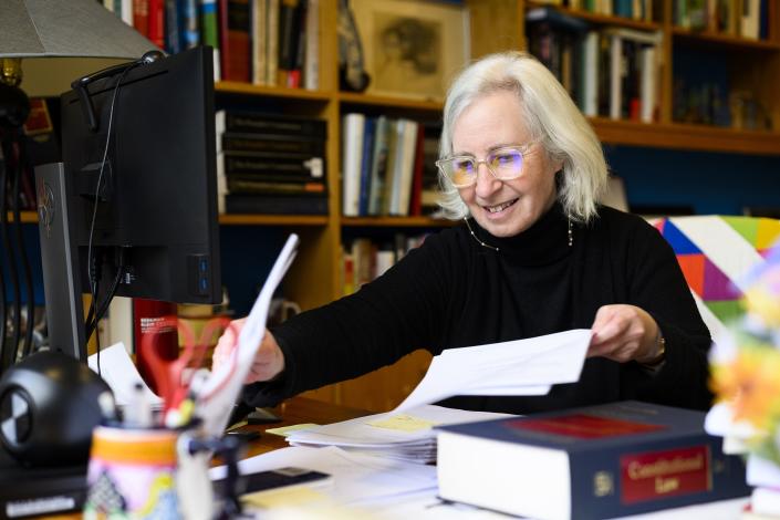 Harvard Law professor Martha Minow, former dean of Harvard Law School and a leading authority on human rights law, poses for a portrait on Thursday, May 4, 2023. | Alyssa Stone, for the Deseret News