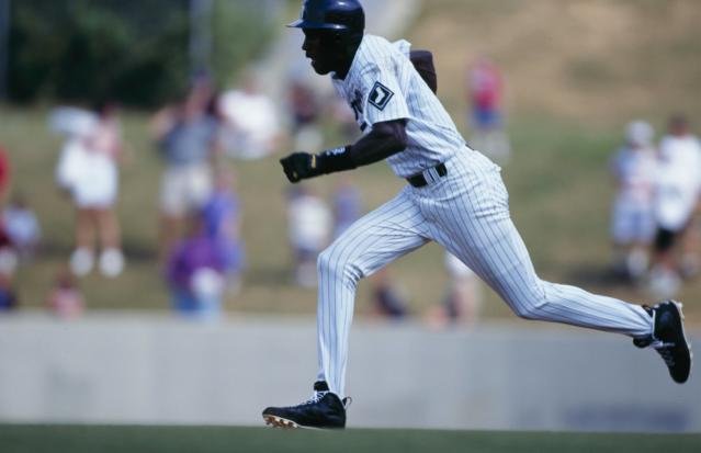 Michael Jordan footage with Birmingham Barons Baseball 