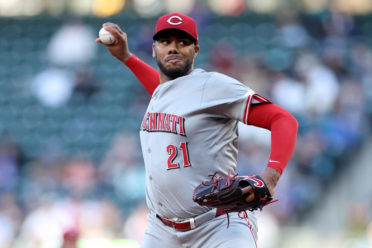 Hunter Greene is 0-1 with a 4.35 ERA in his four starts this season. He allowed one run on four hits over four innings, striking out eight and walking three in his last start, at Seattle. His short outing was due to throwing 98 pitches.