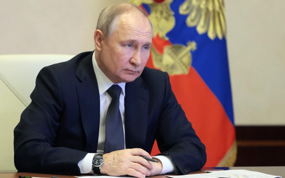 Vladimir Putin har set russiske indtægter fra gas falde fra højder sat i august - Sputnik/Mikhail Metzel via Reuters