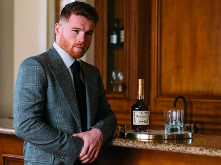 Saul 'Canelo' Alvarez is a brand ambassador for Hennessy VSOP.