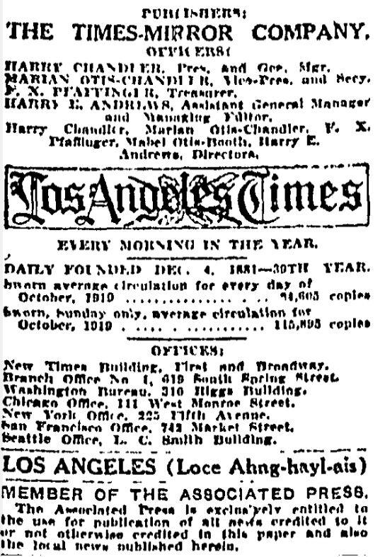 The relevant portion of the text reads: "LOS ANGELES (Loce Ahng-hayl-ais)